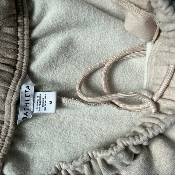 Athleta Forever Fleece Wide Leg Pants, Size M, 2 Tone Wildwood Heather - Picture 6 of 7